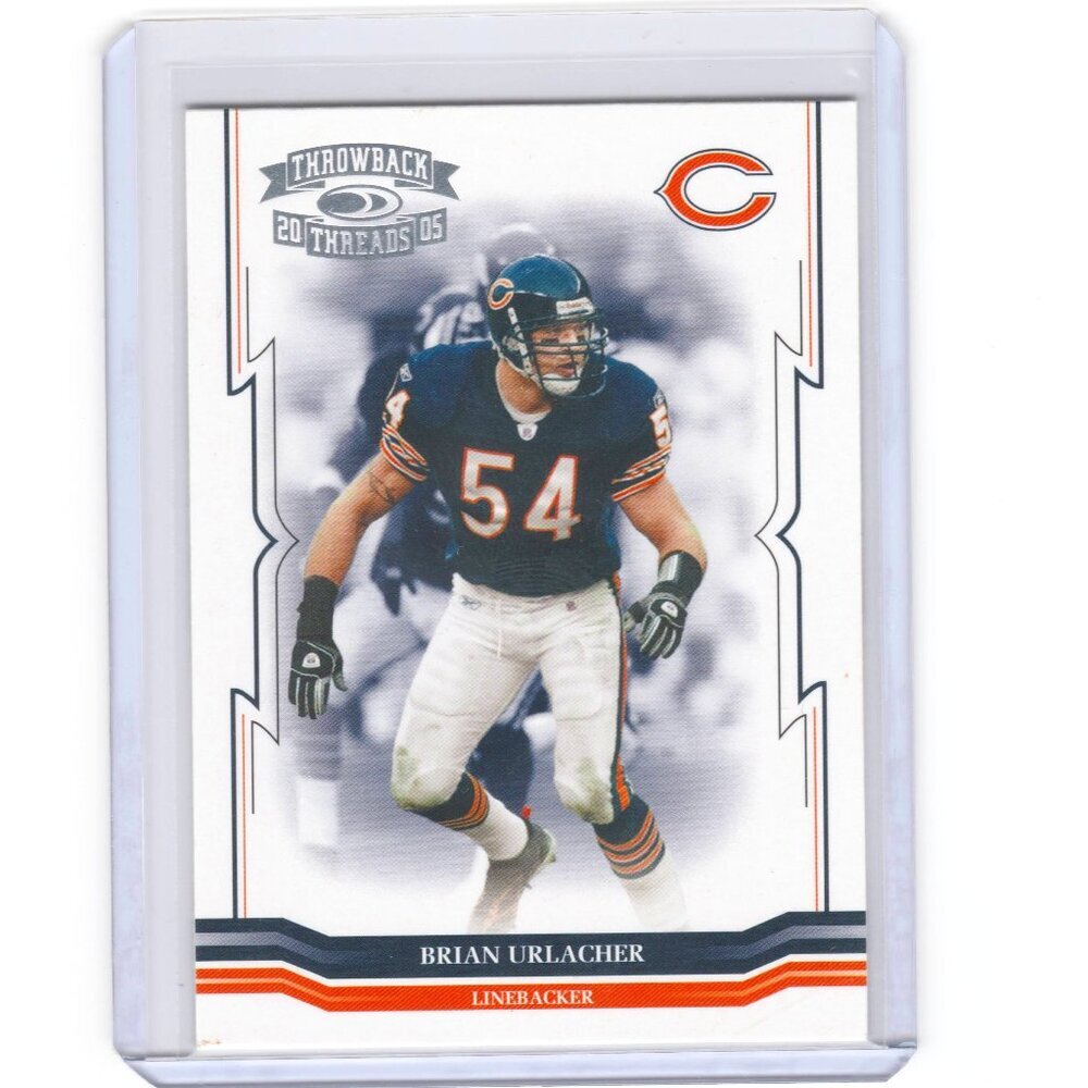 Brian Urlacher NFL Playoff Card Chicago Bears All Star Hall Of Fame Linebacker!!